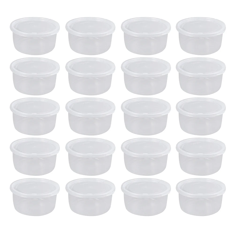 

20 Pcs Turtle Terrarium Insect Rearing Box Lizard Breeding Cage 7.5x7.5cm Spider Boxes Feeding Set White Plastic Container