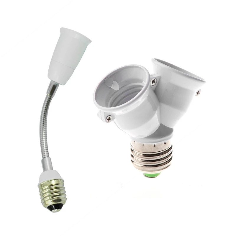 

Light E27 Amp Bulb All Direction Extension Adapter Extender 20Cm & E27 1 To 2 E27 LED Light Lamp Bulb Adapter