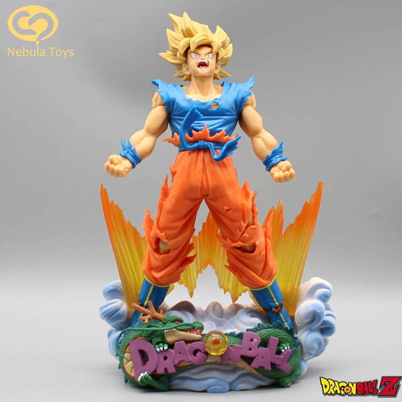 

Dragon Ball Z Son Goku 23cm Gk Burst Gas Super Saiyan Anime Figure Figurine Pvc Statue Model Room Decoration Collection Toy Gift