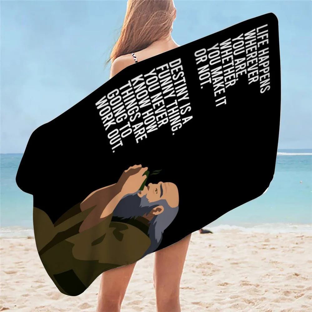 Аватар вдохновляющая Цитата полотенца для ванной из микрофибры Пляжные большие