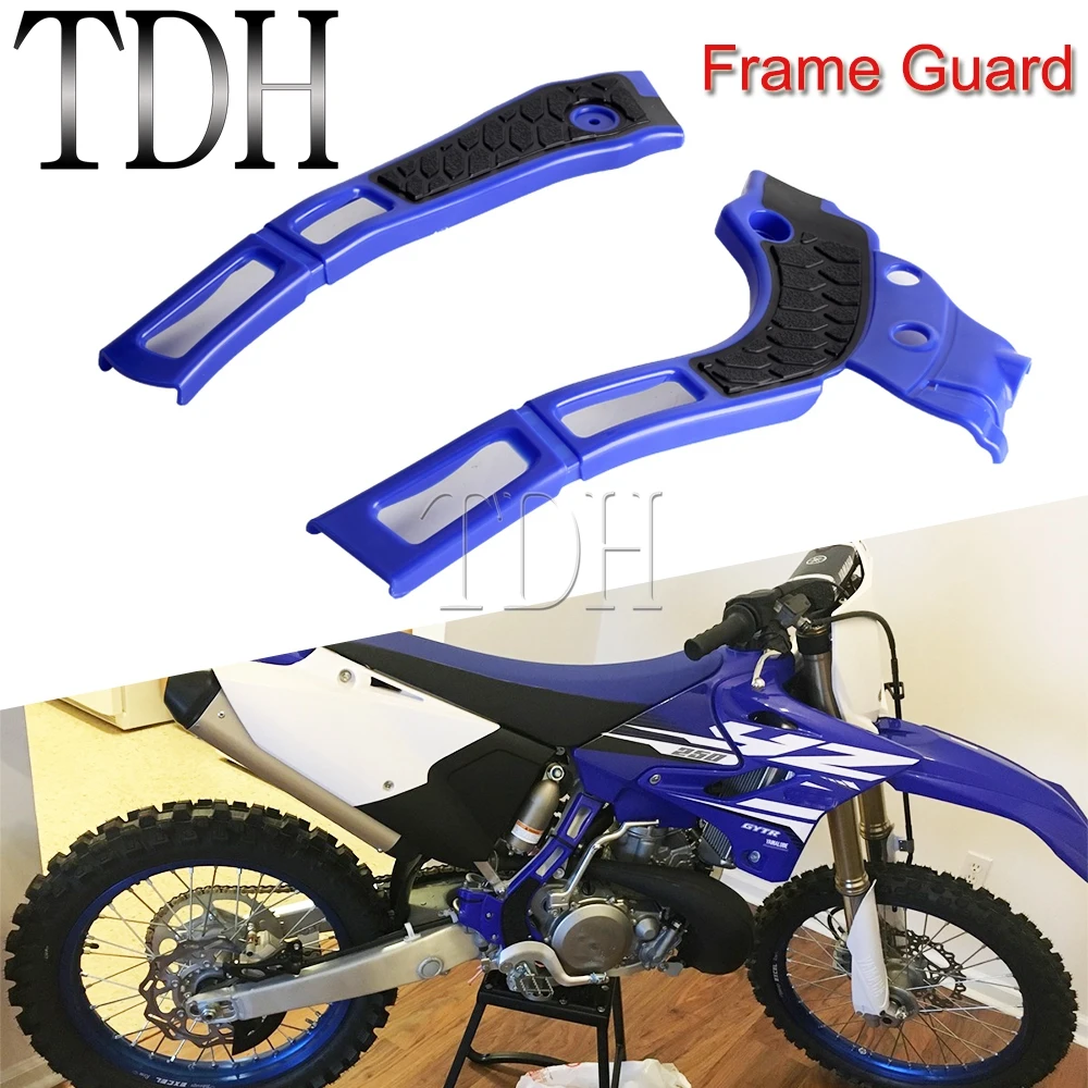 1 Pair Pit Dirt Bike Off Road Frame Guards Side Covers Protector for Yamaha YZ125 YZ250 YZ 250X WR 125/250 2005-2022