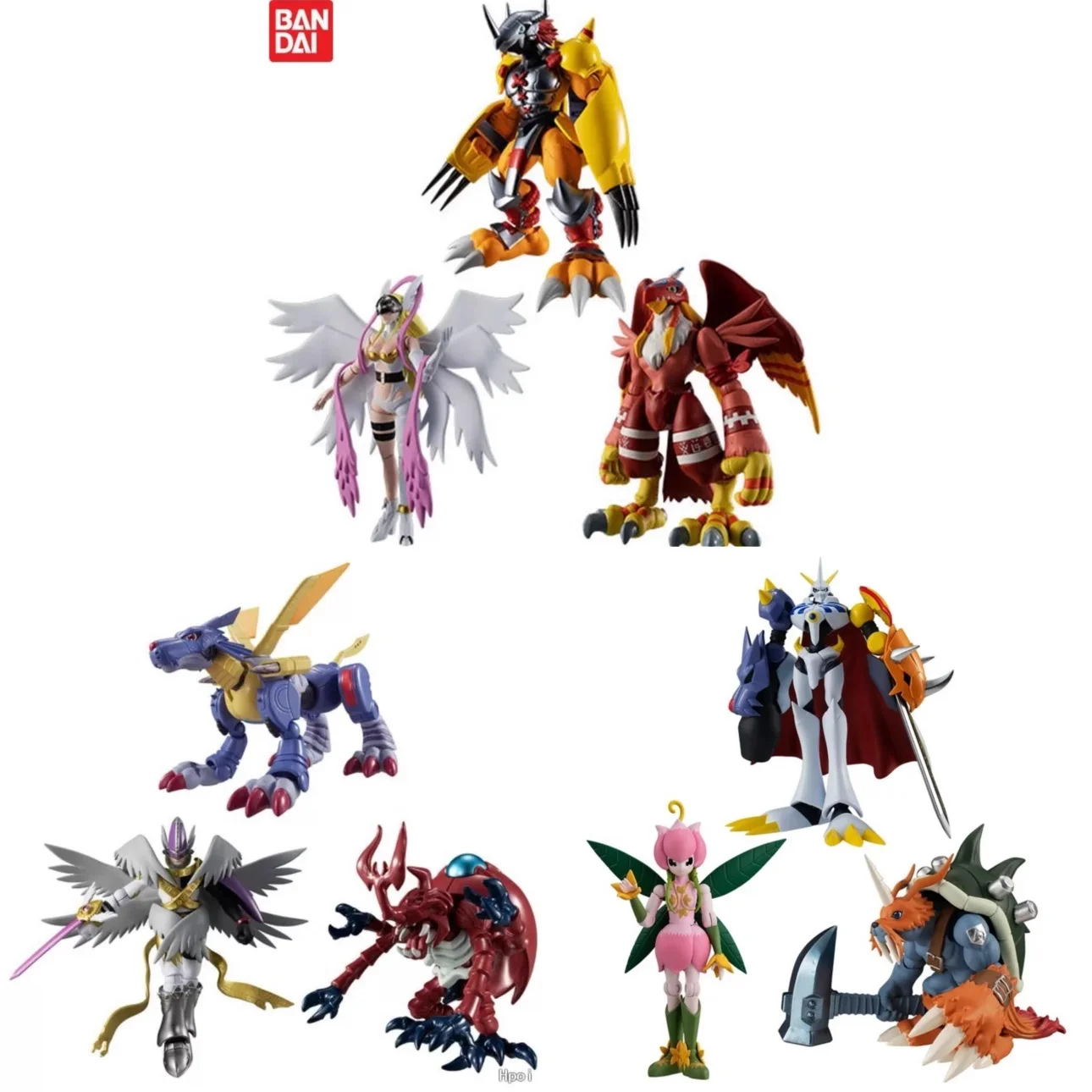Фото Bandai в наличии Digimon 01/02/03 Series Greymon Angewomon Garudamon Metal Garurumon Аниме Фигурка Модель Фигурка Игрушки №1