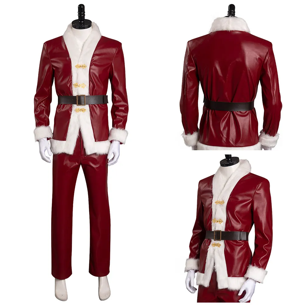 

VIOLENT NIGHT Trailer Santa Claus Cosplay Costume Outfits Halloween Carnival Suit Clothes Role Play