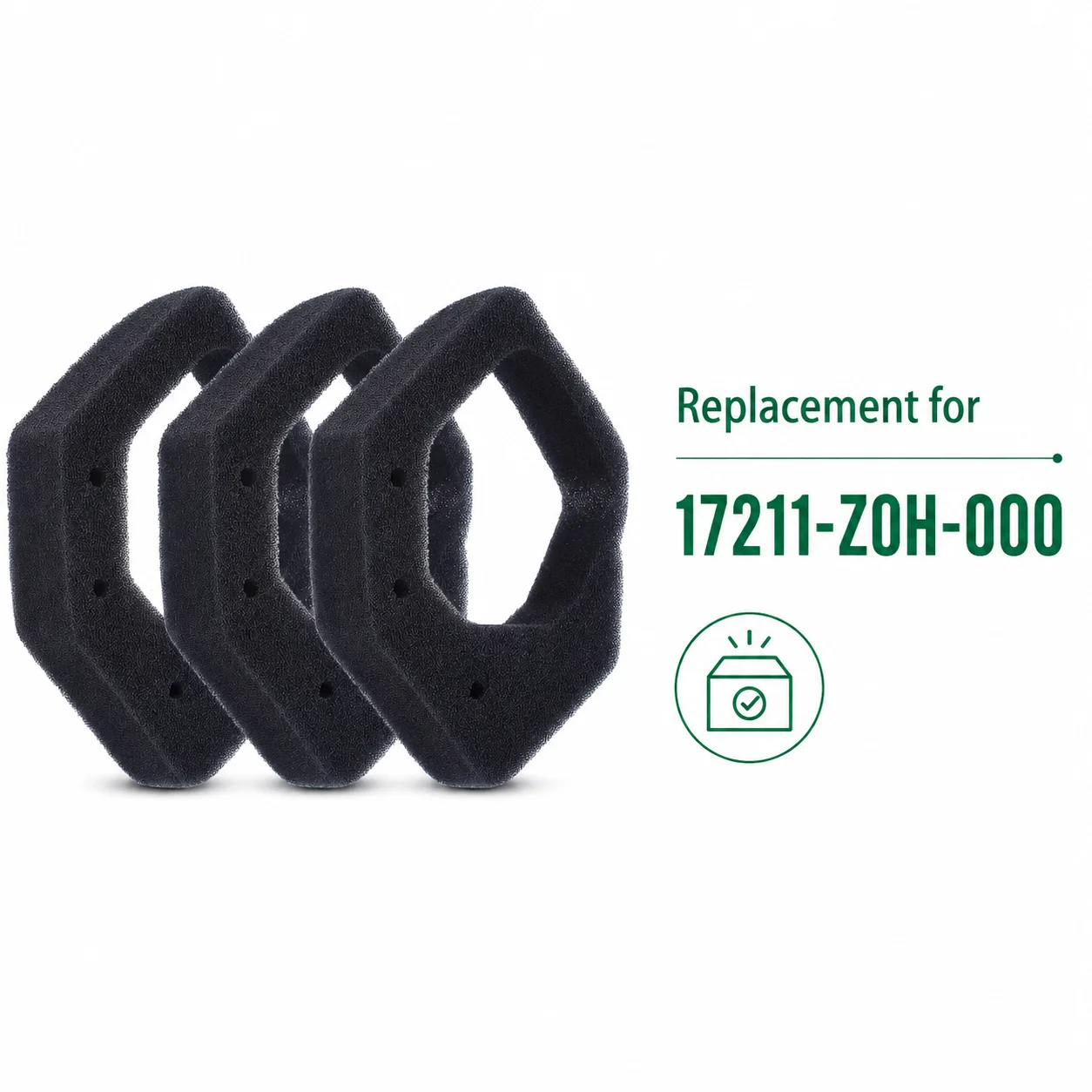 Фото 3 шт./компл. воздушный фильтр для HONDA GX25 GX25N GX25NT UMK425 ULT425 UMS425 HHT25S, 4-тактных триммеров, кусторезов, газонокосилок, артикул 17211-Z0H-000 №3
