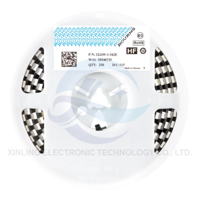

Original 3224W-1-102E 1K ±10% ±100ppm/℃ 3224 potentiometer precision adjustable resistor