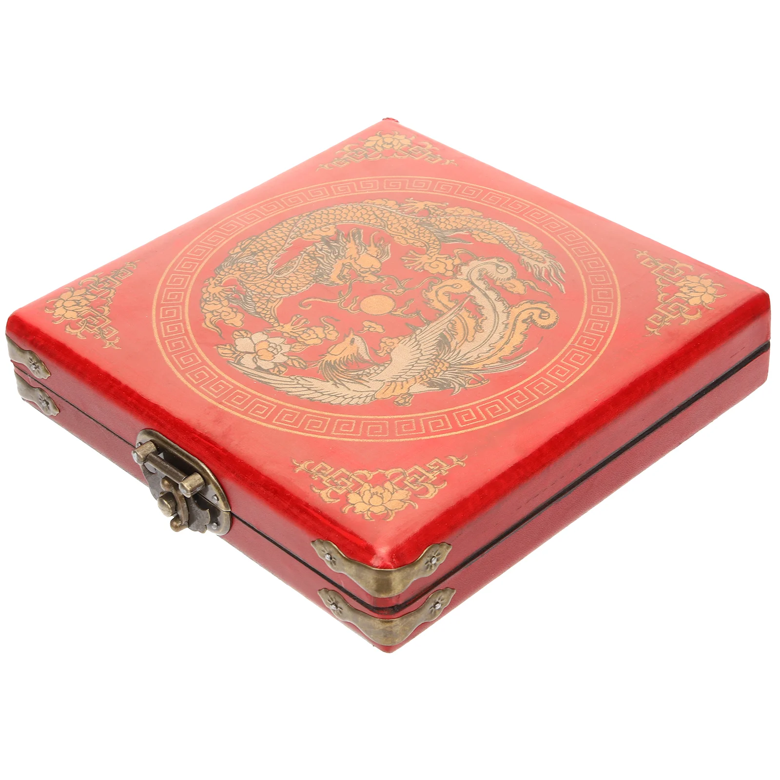 

Decorative Jewelry Case Vintage Container Lid Compass Organizer Storage Cases Necklace Pu Earring Chinese