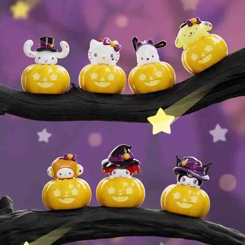 2024 Miniso Sanrio Cinnamoroll Kuromi Melody Cogimyun Trick Or Treat Series слепая коробка милая фигурка украшение