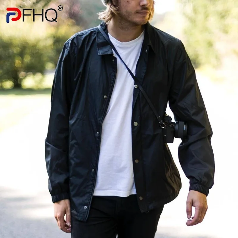 

Весна-Осень 2023, новая модная Элегантная куртка PFHQ, стильная Роскошная Высококачественная камуфляжная свободная парная рубашка, повседневн...