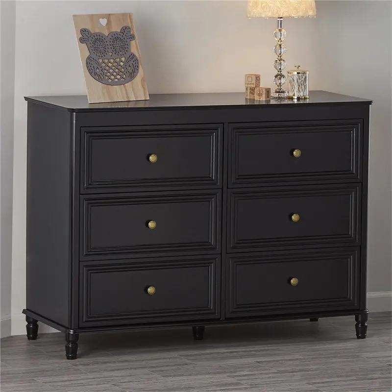 

6-Drawer Dresser, Black