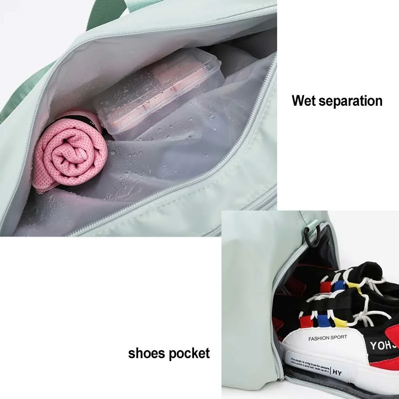 Fitness Gym Women Bag Travel Sports Dry Wet Handbag Waterproof Swimming Shoulder Bags Large Capacity Training Workout |