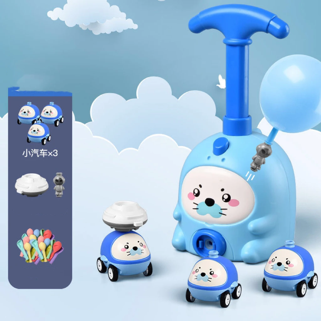 

2023 New Power Balloon Car Toy Inertial Power Balloon launcher Education
