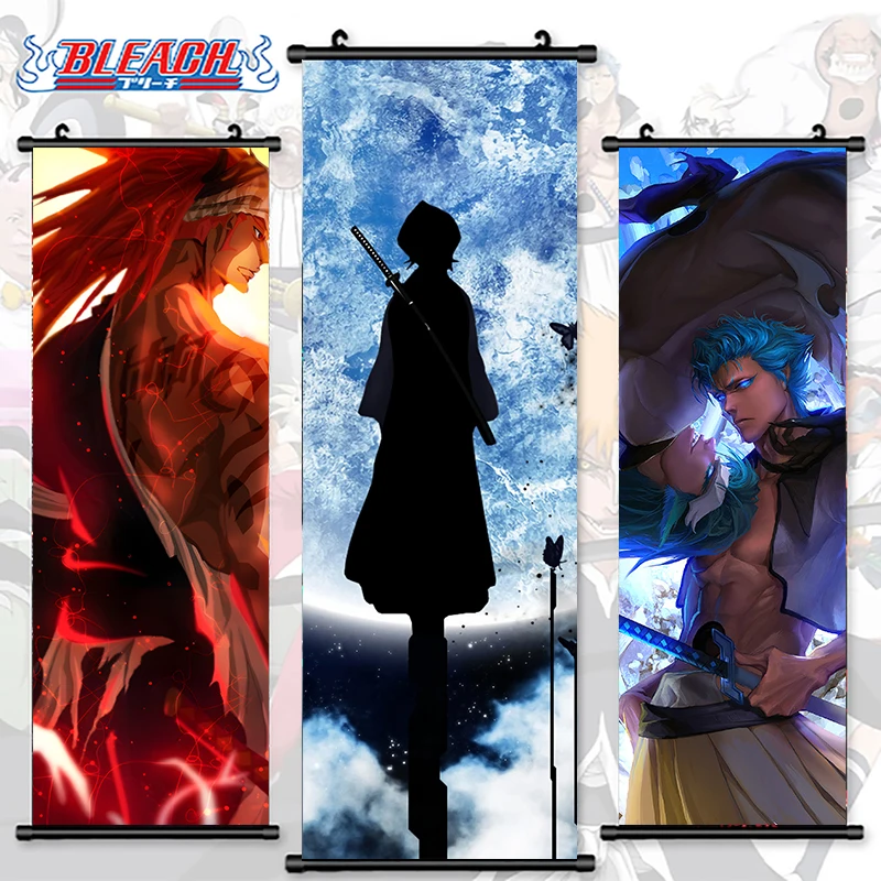 

Painting Bleach Print Poster Kurosaki Ichigo Wall Artwork Anime Pictures Urahara Kisuke Canvas Hanging Scrolls Home Room Decor