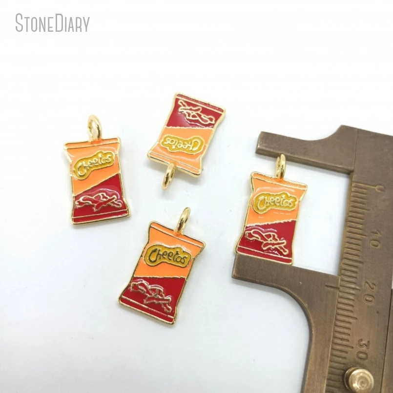 5 шт. медные ювелирные украшения с эмалью