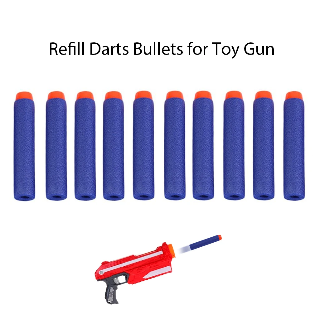 

100 шт./компл. запасные дротики для Nerf N-Strike Elite Series бластеры для магнитных поролоновых пуль EVA Мягкая Пуля