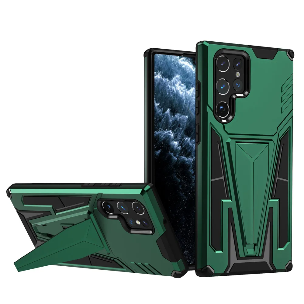 

S22 Ultra For Samsung Galaxy S22 Ultra Case Shockproof Armor Bracket Stand Protective Case For Galaxy S22 Plus Back Cover