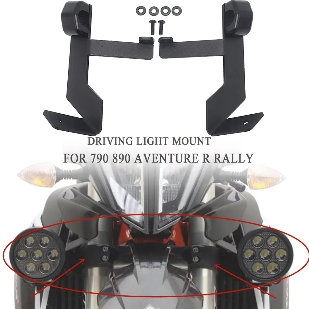 

2021 Motorcycle Driving Light Mounting Kits For 790 890 Adventure 790 890 Adventure R Rally Front Fog Light Bracket Holder