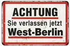 Западный Берлин WW2 немецкий логотип Ретро Декор стены Логотип Арт Деко жестяной подарок ретро стена дом бар ретро Кафе Декор, 8x12 дюймов