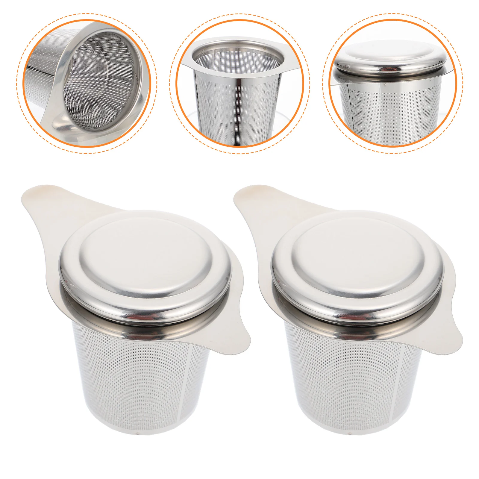 

Tea Strainer Mesh Infuser Fine Steeper Loose Stainless Steel Brew Basket Infusing Filter Strainers Leaf