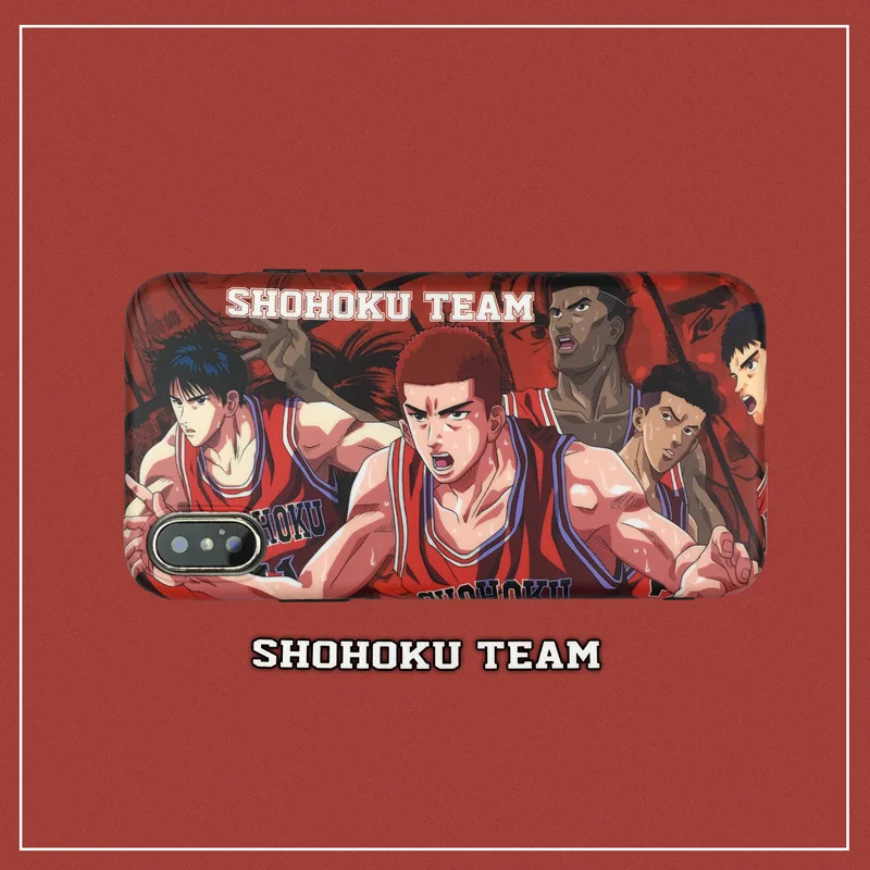 

SLAMDUNK Hanamichi Sakuragi BANDAI Anime Case For iPhone 11 Pro Max X XR XS 7 8 Rukawa Kaede Cool Cover for Boys Shell Wholesale