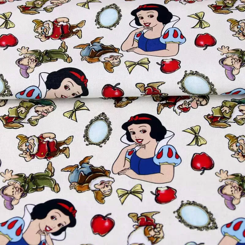 Белая Русалка Ариэль 45x140 см, 100 хлопчатобумажная ткань с принтом, ткань для шитья, аксессуары для пэчворка, рукоделия «сделай сам»