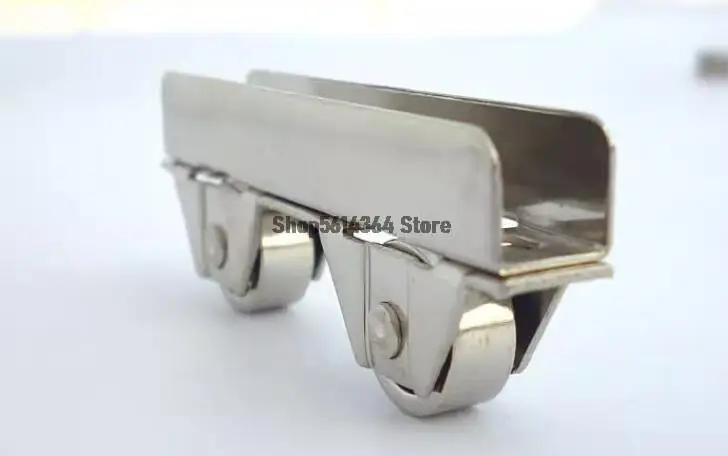 

Stainless Steel Dual Roller Sliding Door Window Pulley Wheel 2 Pcs