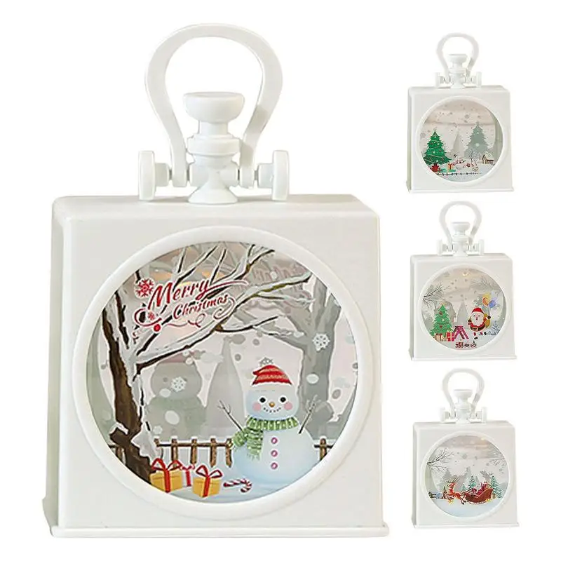 

2024 NEW Christmas Decorative Lamp Led Candle Light Portable Lantern Hanging Christmas Decorations Lantern Light Santa Claus
