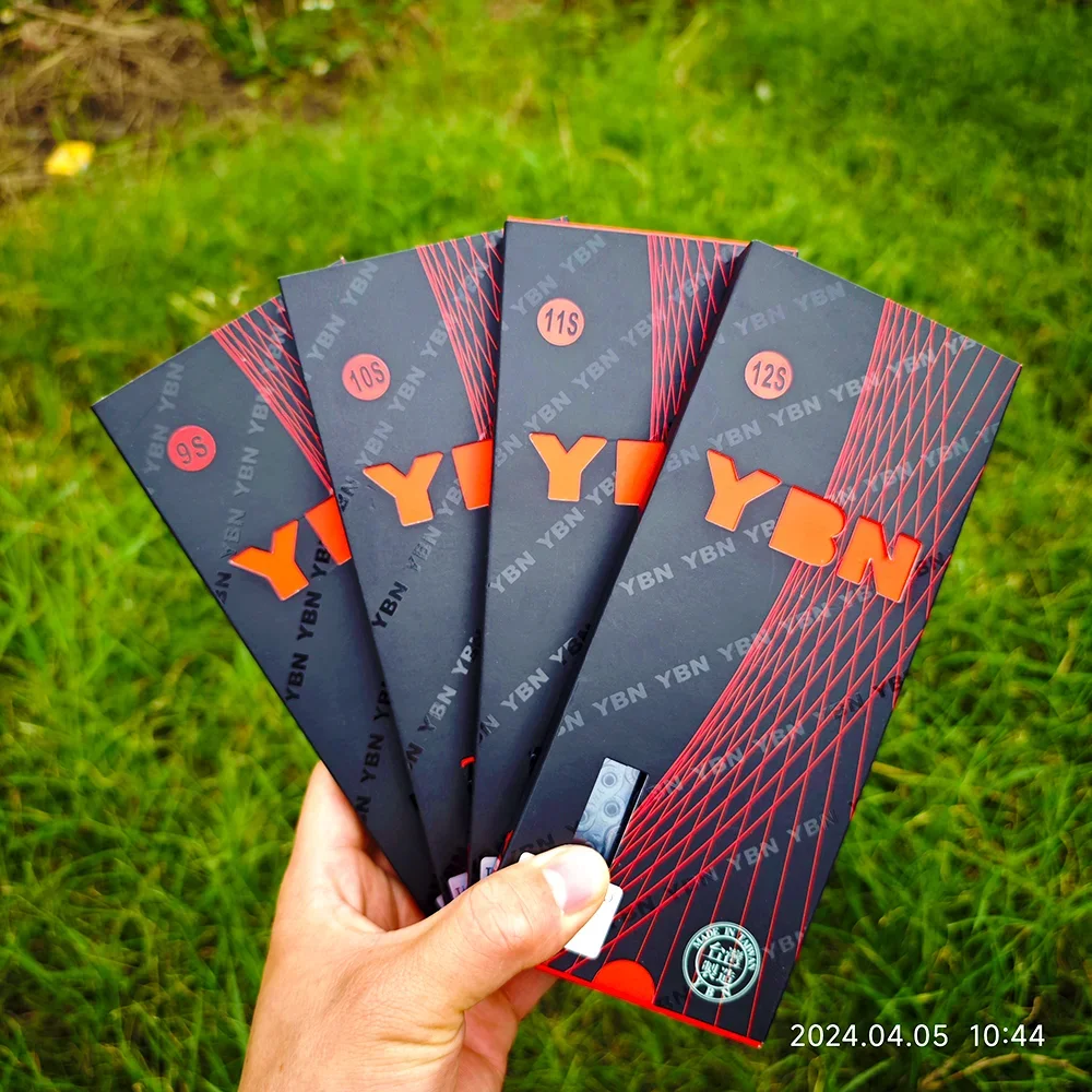 Сверхлегкая черная ажурная Цепь YBN MTB цепь для дорожного велосипеда 116/л черные