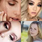 1 шт. новые золотые временные тату-наклейки для женщин, водонепроницаемые блокированные веснушки, макияж, наклейки для лица, оптовая продажа