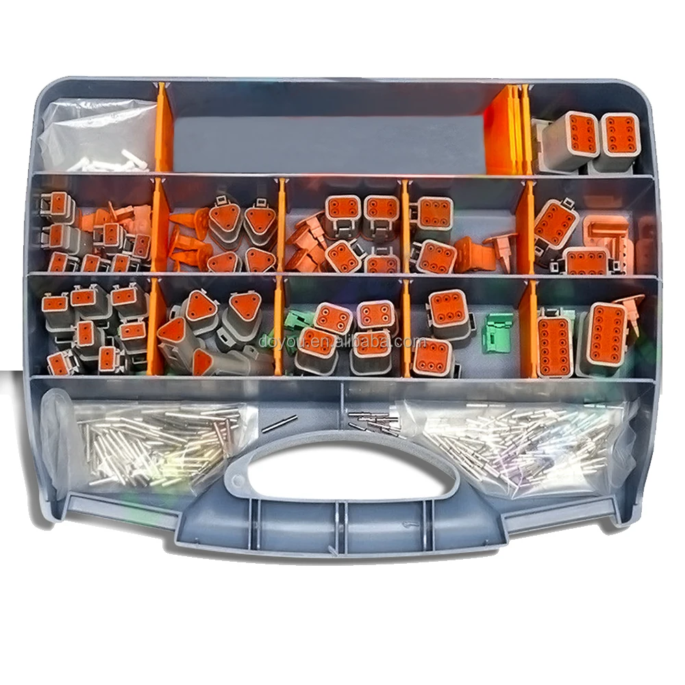 

400pcs Deutsch DT Wire Connector Waterproof Connector with Crimp Tool Car Electrical Wire Connector Plug Truck Harness
