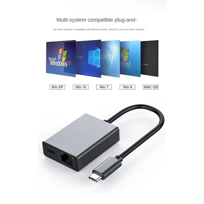 USB-адаптер с портом Type-C на Ethernet 4K