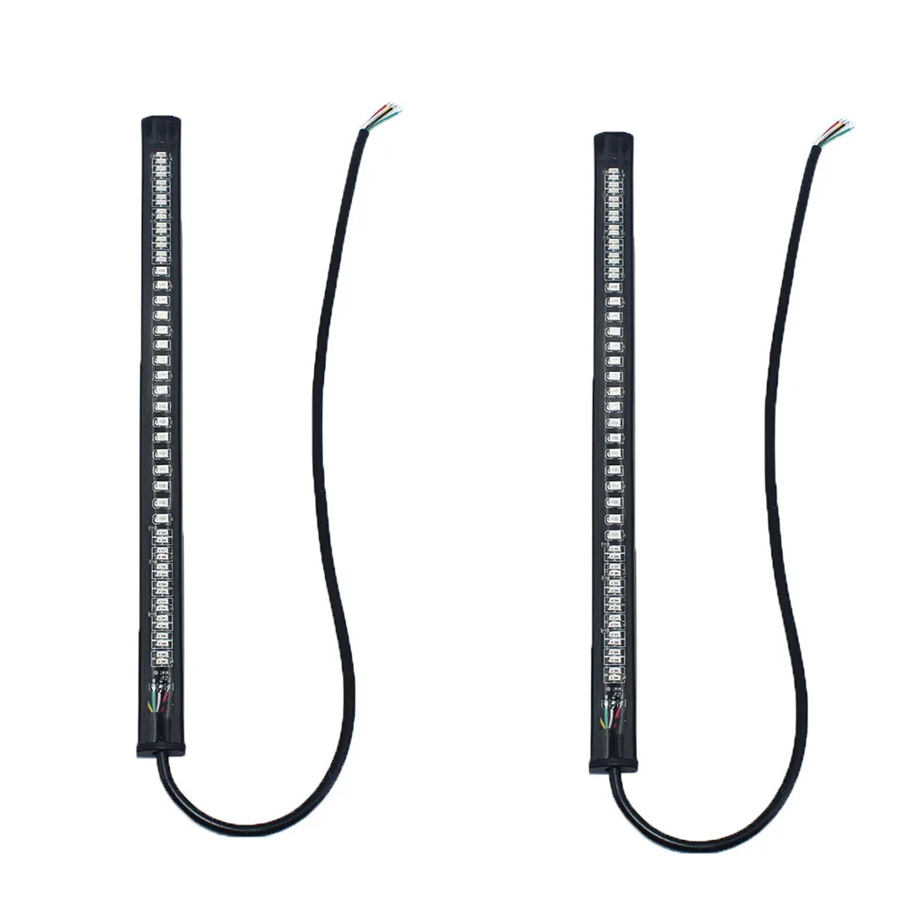 

Гибкая фонарь для мотоцикла, задний фонарь для заднего тормоза 2835 3014 48 SMD, два цвета