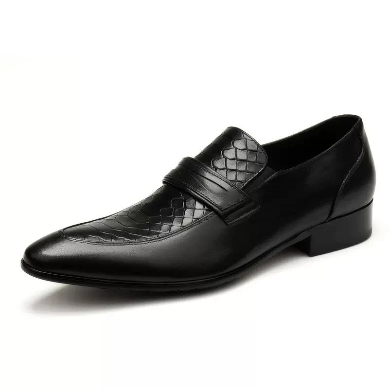 Туфли мужские классические из натуральной кожи мокасины ручной работы без