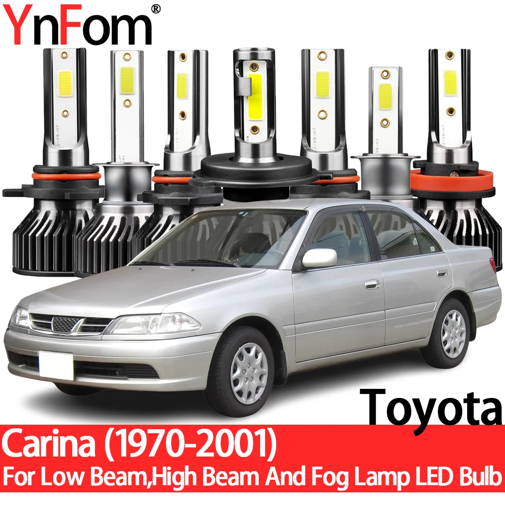 

YnFom Toyota Special Halogen To LED Headlight Bulbs Kit For Carina 1970-2001 Low Beam,High Beam,Fog Lamp,Car Accessories