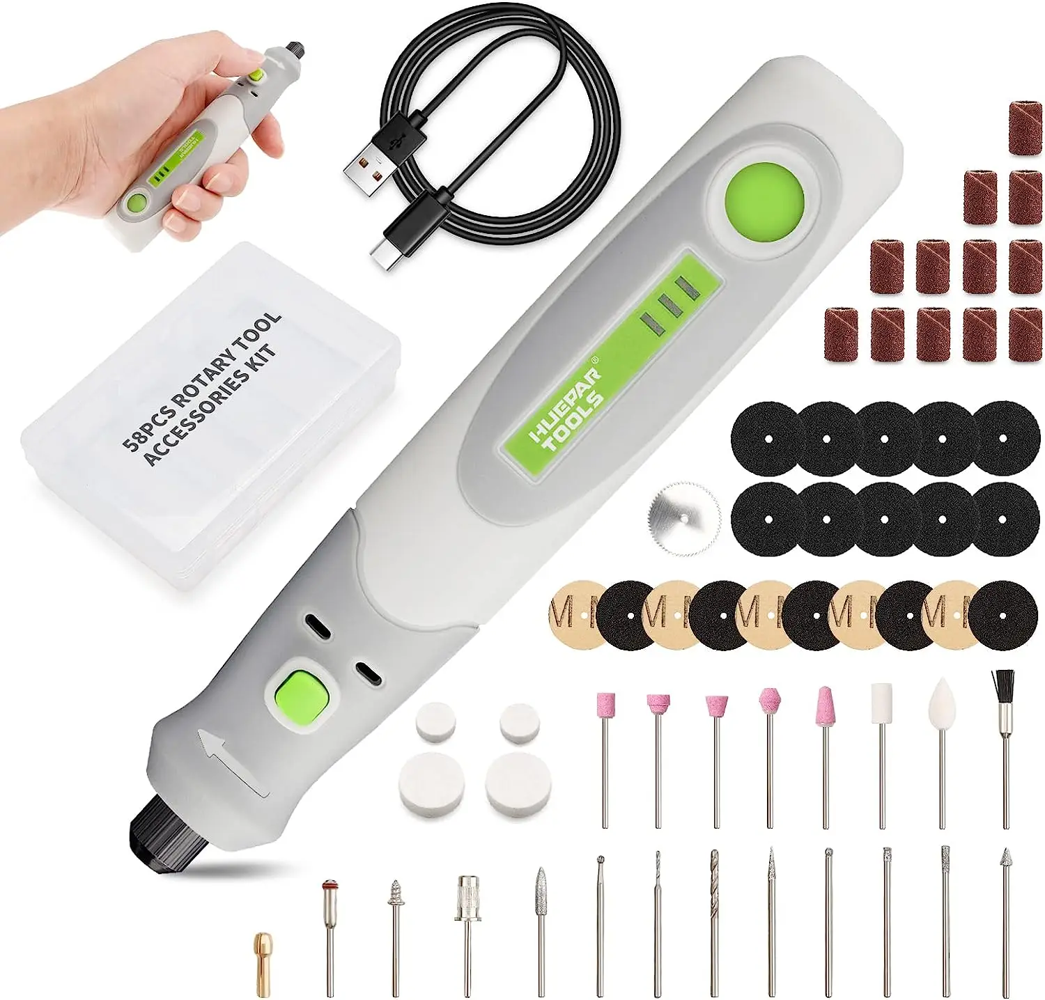 

Набор ротационных инструментов Huepar RT4-basic