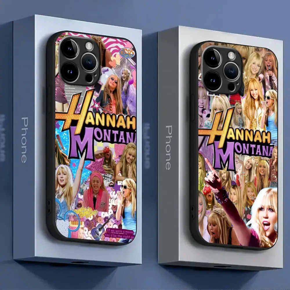 Чехол H-Hannah M-Монтана для телефона iPhone 15 14 13 12 11 X XR XS XSMAX 8 7 Plus Mini Pro Max мягкий черный