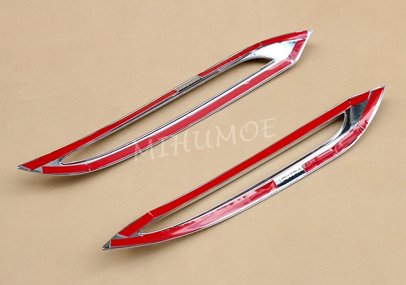 Front + Rear Chrome Fog Light Cover Surrounds For 2016 2017 2018 2019 Mercedes GLC Wagon X253