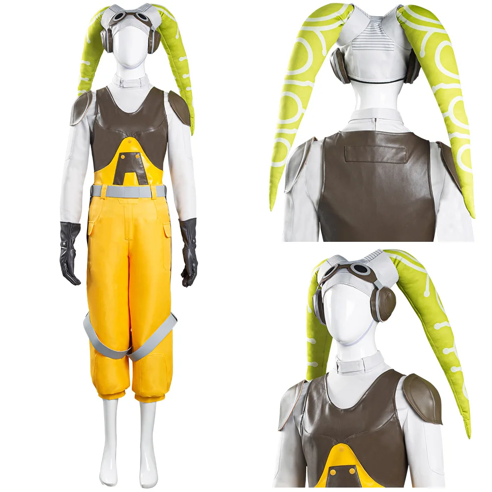 

Костюм для косплея Rebel Hera Syndulla, женский жилет и брюки, костюмы на Хэллоуин, карнавальный костюм