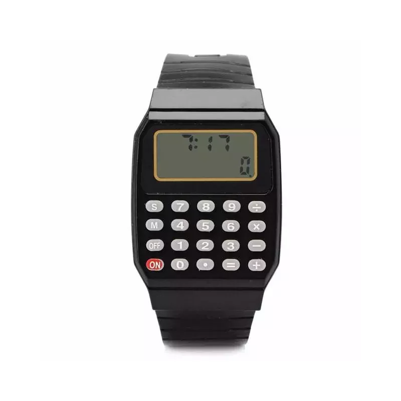 Child Silicone Electronic Calculator Date Time Multifunction Wrist Watch Fashion Design Calculator Watches