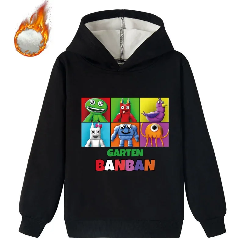 

Garten of Banban 2023 Boys and Girls Clothing Garten of Banban Banban Garden Velvet Warm Hoodie Sweatshirt