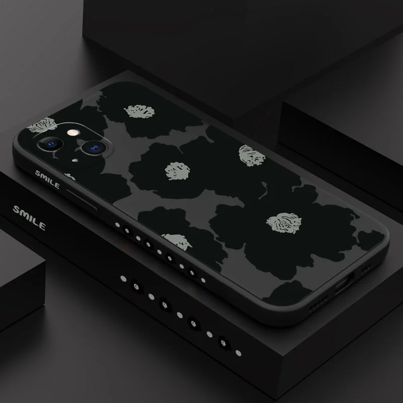 

Backlit Flower Phone Case For iPhone 13 12 11 Pro Max Mini X XR XS MAX SE2020 8 7 Plus 6 6S Plus Cover