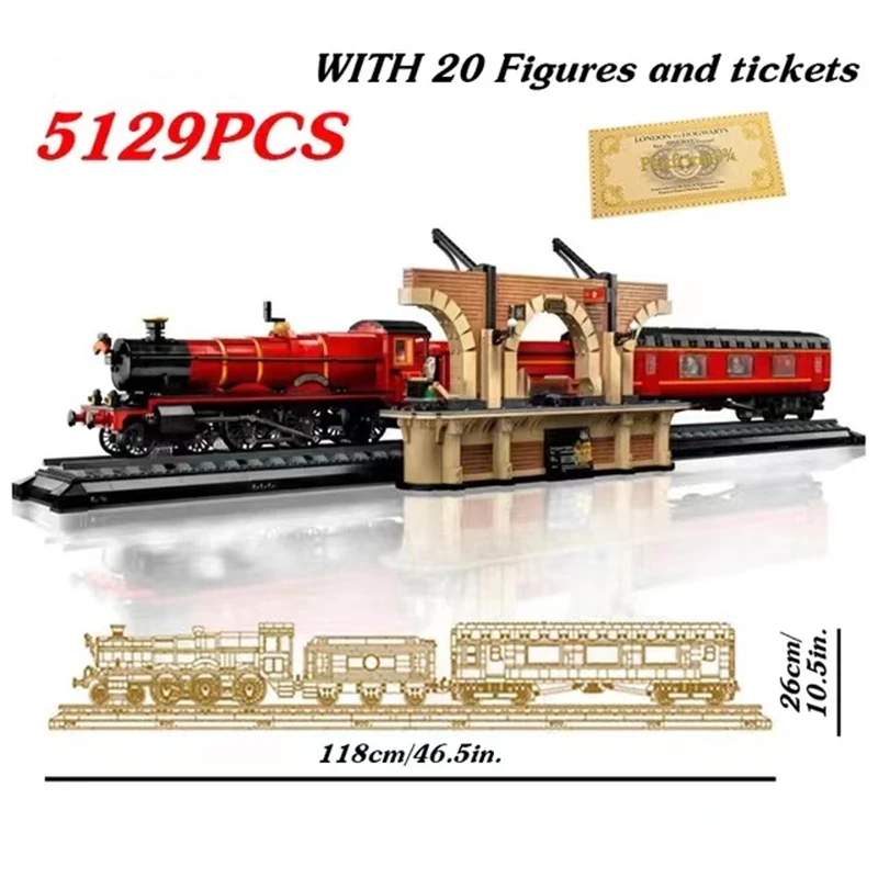 

2022 NEW 76405 Express Train Station Collectors Edition Model Building Blocks Assembly Bricks Toys for Kids Christmas Gift