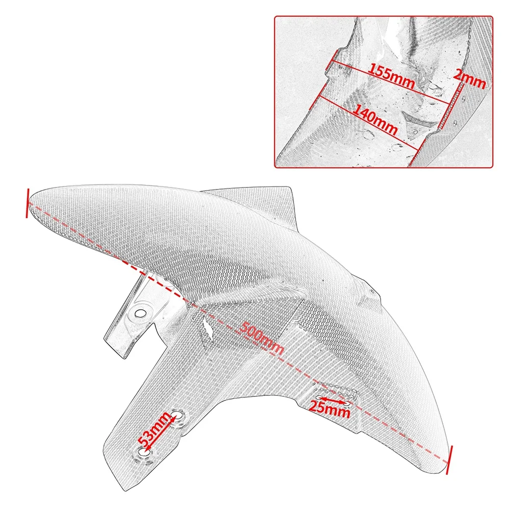 Неокрашенный для Yamaha MT09 2013-2020 Tracer 900 2015-2019 переднее крыло мотоцикла брызговик