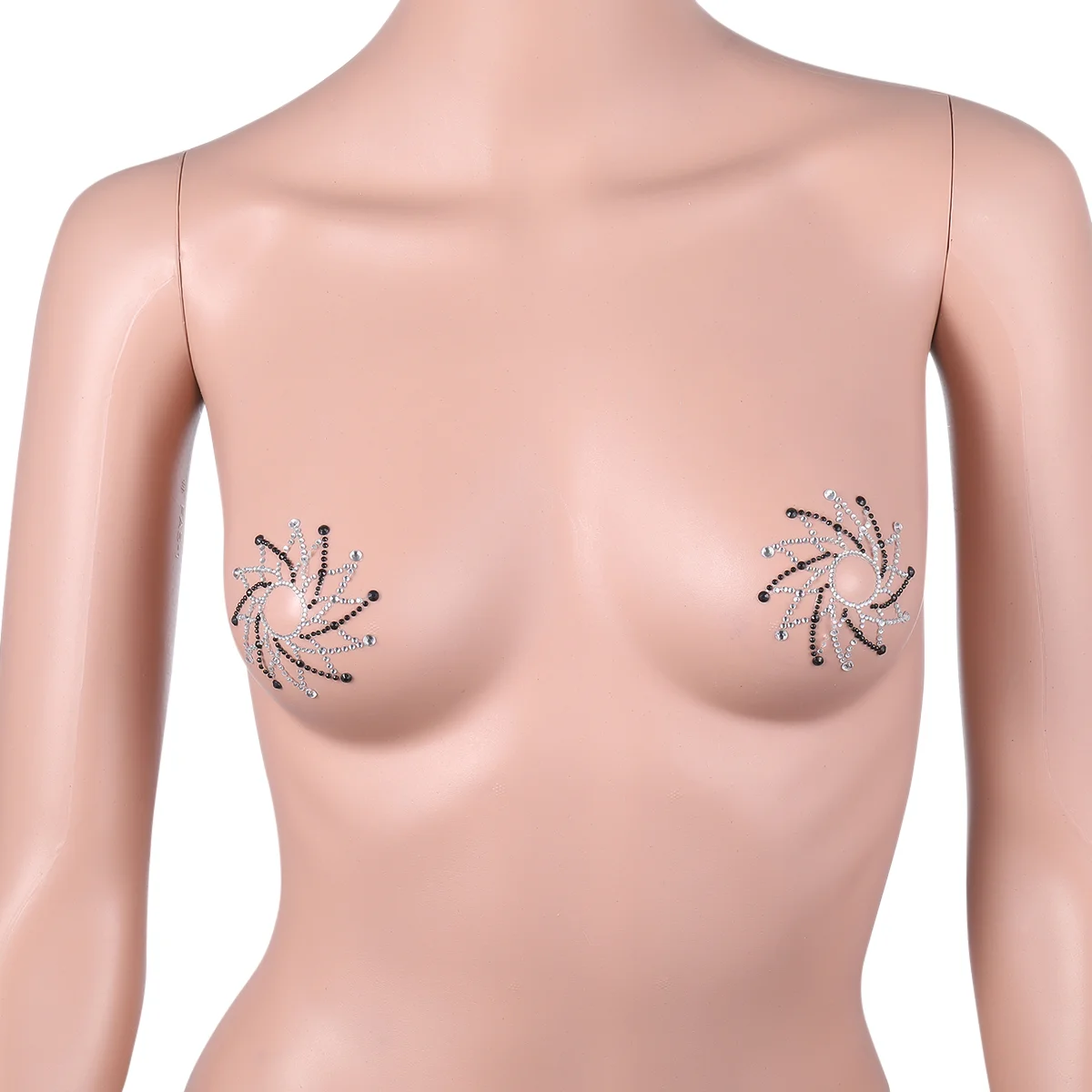 Наклейки для тела с камнями блестками лепестками