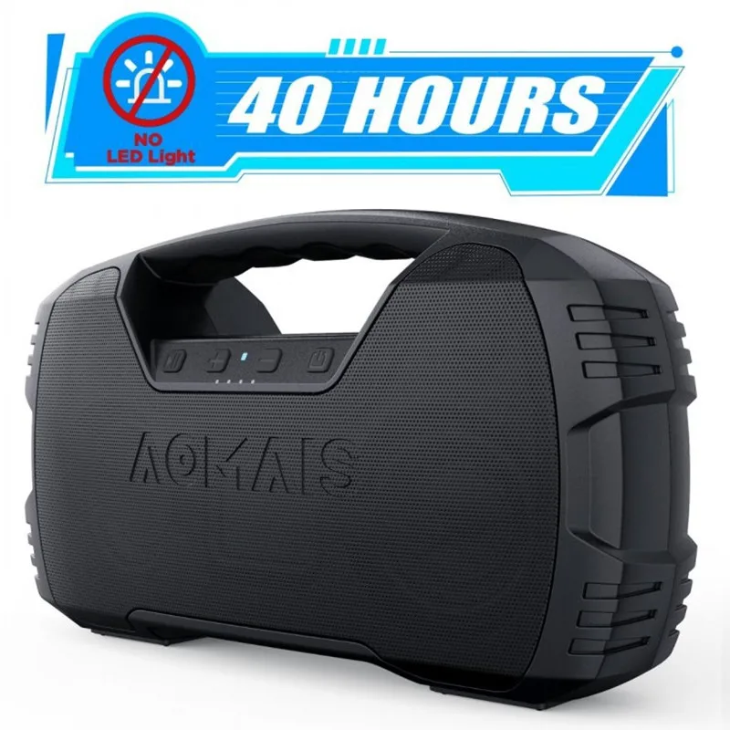 

AOMAIS four speakers 30W high power bluetooth speaker 40 hours long battery life wireless tandem subwoofer waterproof speaker