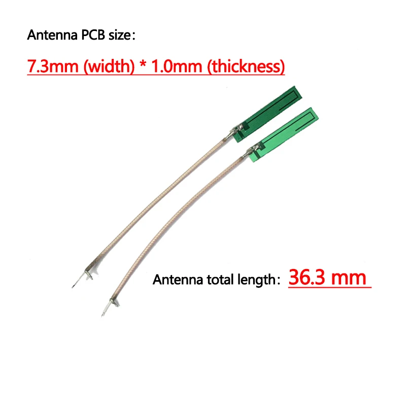 

2PCS GSM CDMA GPRS Gain 2dbi Compatible with Telecom Mobile Unicom 3G Band PCB Built-in Antenna IPEX Interface