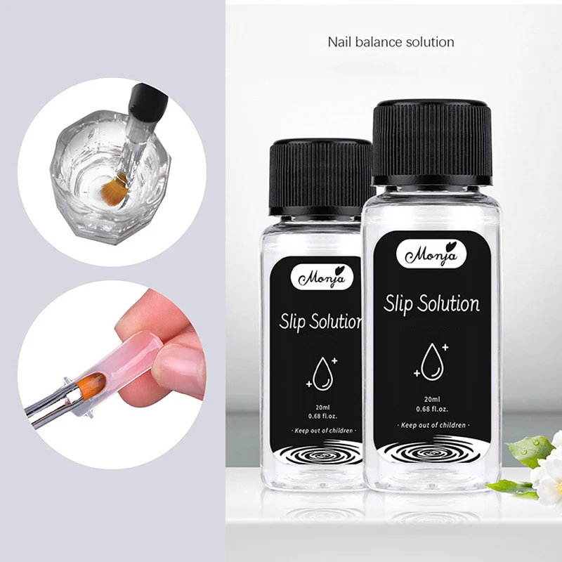 

1 Bottle Gel Slip Solution Nail Enhancement Balance Acrylic UV Extension Gel Nail Nutrient Edge Oil Repair Nail Glue Care Tool
