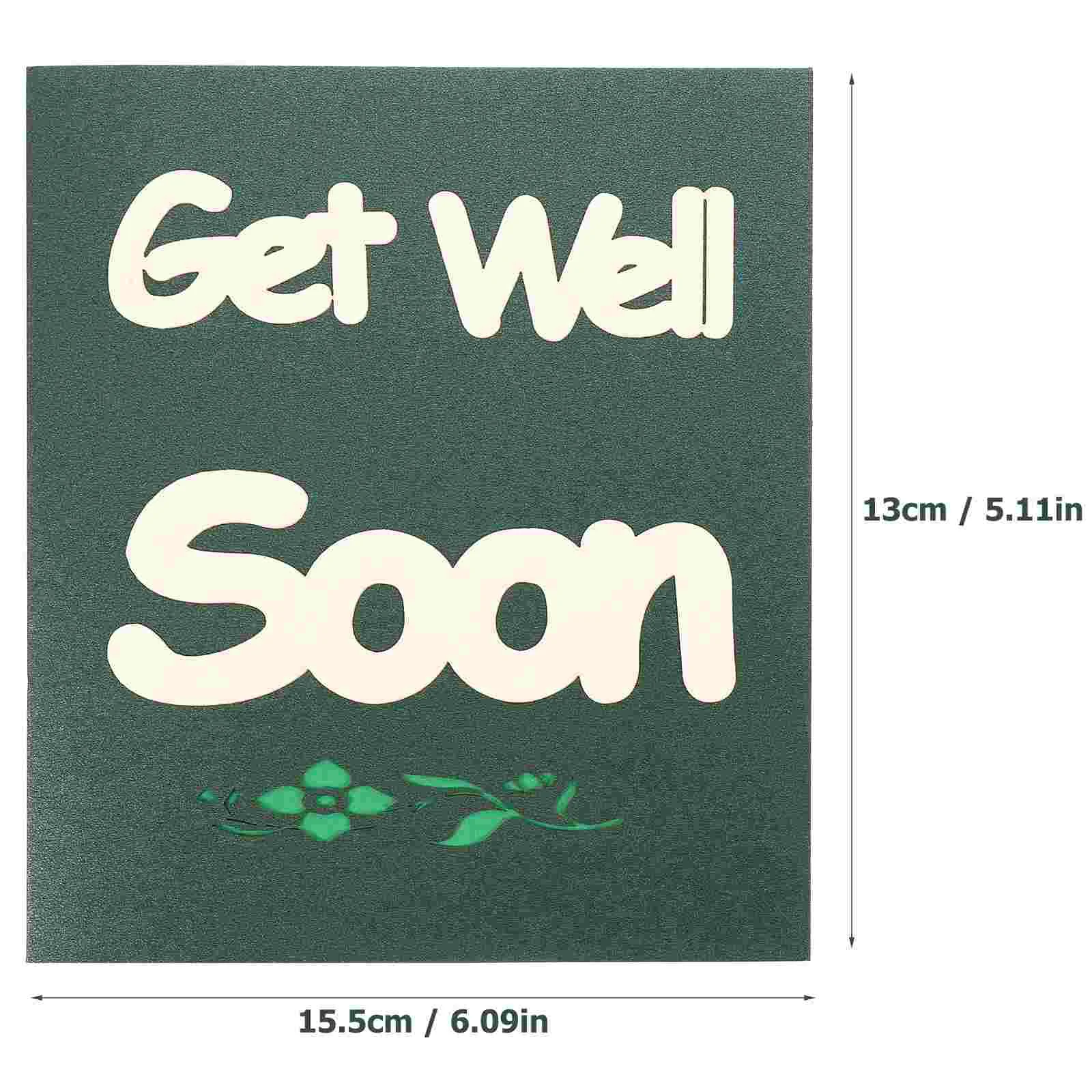 Трехмерная 3d-открытка Get Well Soon Kid Paper Jam Конверт Комфорт