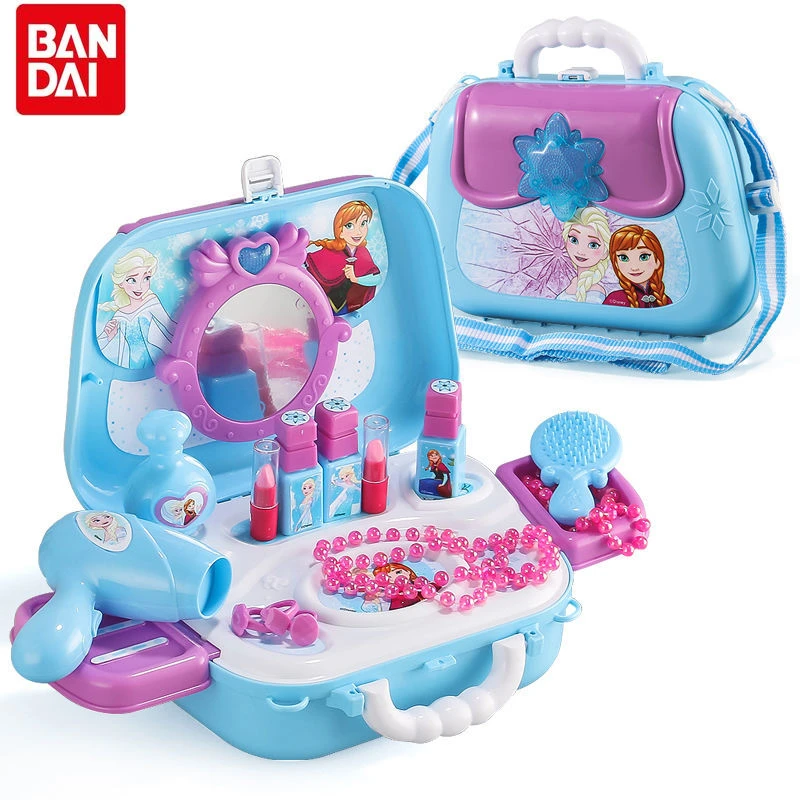 

Bandai Disney Aisha Anna 2022 New Play House Toys Full Set of Cosmetics Toys Cartoon Cute Girls Birthday Gifts Children's Toys