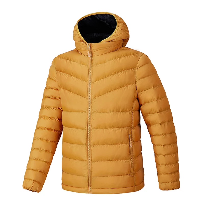 

The Men's Thick Warm Cotton Coat Side Pocket Zipper Hight Quality Hat Detachable Jacket Outdoor Sport Men for Colhing
