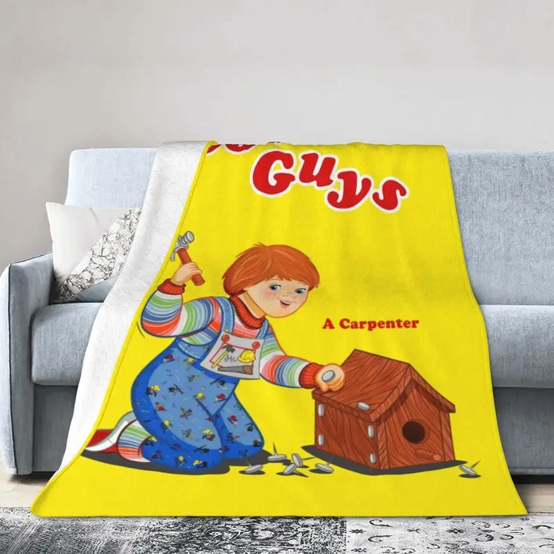

Good Guys Chucky Carpenter 3D Printed Blankets Comfortable Soft Flannel Summer Child's Play Throw Blanket for Couch Office Bed